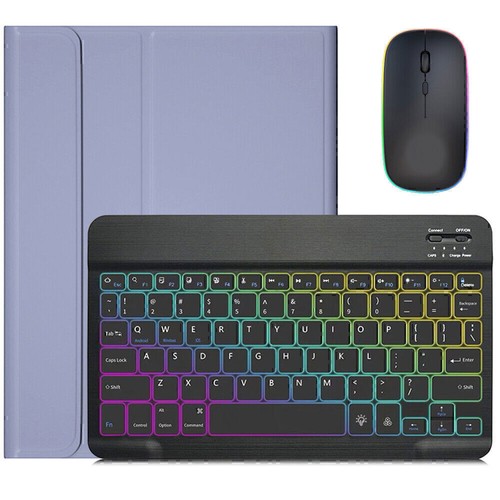 Backlit Keyboard Case Mouse For Samsung Galaxy Tab A8 A9+ S9 FE/S9 S8 S7 S6 Lite - Picture 32 of 51