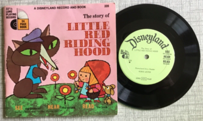 Vintage 1968 Little Red Riding Hood Book & Record Set 33 1/3