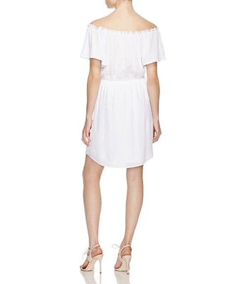 ella white off shoulder formal dress Ella Light Pink Off Shoulder Prom Dress - US 6 main image 1