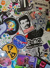 50 pack Science Chemistry Stickers Waterproof 2 to 3 inches each Peel nstickers