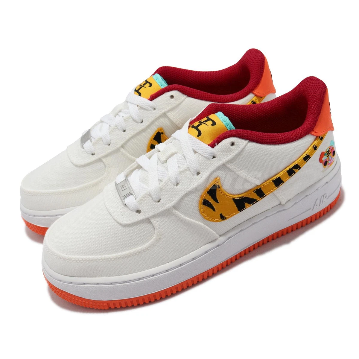 Nike (GS) Air Force 1 LV8 Sail/University Gold-White