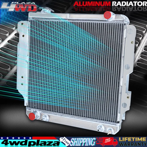 3 Row Aluminum Radiator For 1987-06 Jeep Wrangler YJ/TJ 2.4L L4 2.5L 4.0 4.2L L6