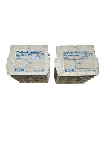 Cutler-Hammer C320KGT8 Contact Block (LOT OF 2) *SALE*