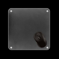 Glass Mouse Pad Gaming Office Home Clear Glass Mousepad Computer Keyboard and...