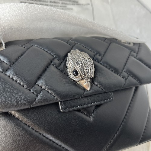Brand New Kurt Geiger London Women's Leather Mini Kensington Crossbody Silver - Picture 9 of 16