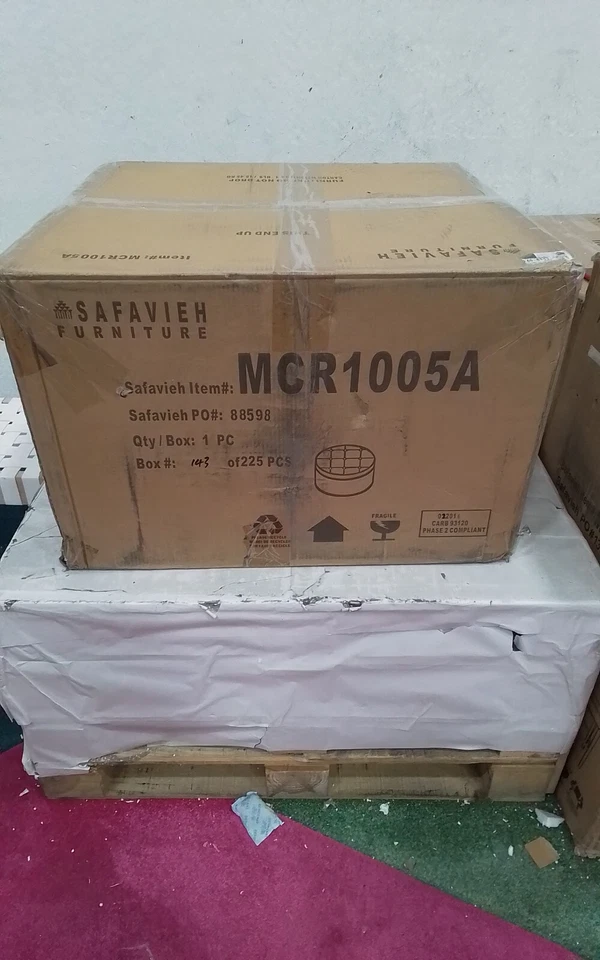 Safavieh TANISHA SHOE OTTOMAN, Reduced Price 2172735115 MCR1005A - Image 4 of 4