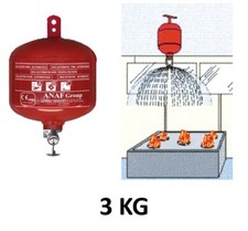 ESTINTORE AUTOMATICO A PIOGGIA DI POLVERE 3KG - NAUTICA BARCA
