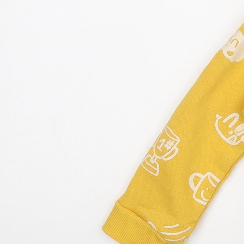 T-shirt Fille Primark 3-4 Ans – Jaune, Coton, Manches Courtes, Très Bon état