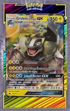Grolem d'Alola GX -SL04:Invasion Carmin - 34/111 - Carte Pokemon Neuve Française