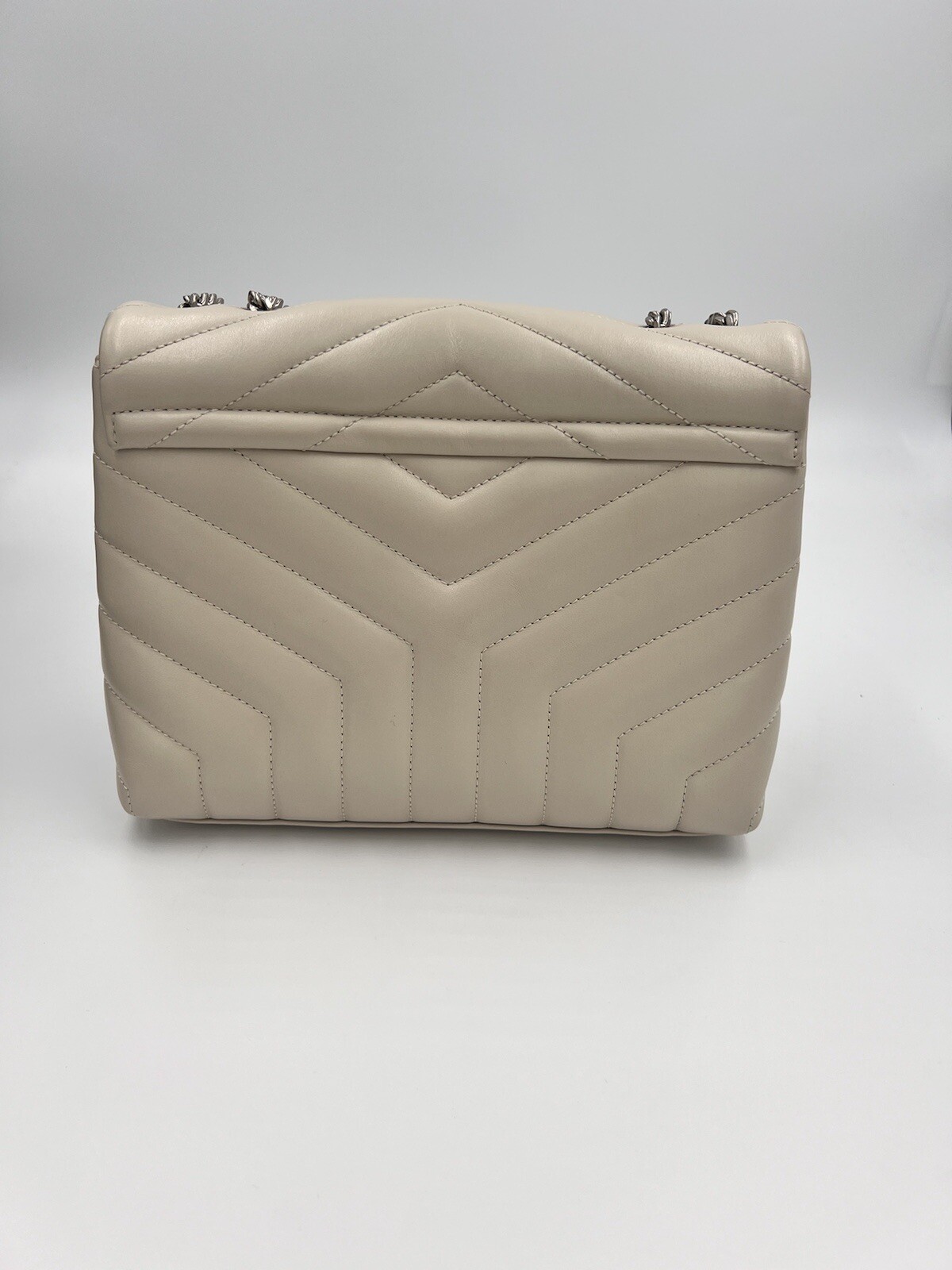 SAINT LAURENT Borsa YSL Loulou piccola bianca vintage