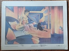 Affiche BD "Sanguine" P. SOMON numéroté et signé