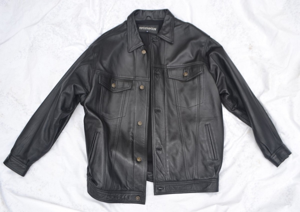 NEW from Hudson Leather Black Lambskin Jean Style Jacket NEW from Hudson Leather Black Lambskin Jean Style Jacket