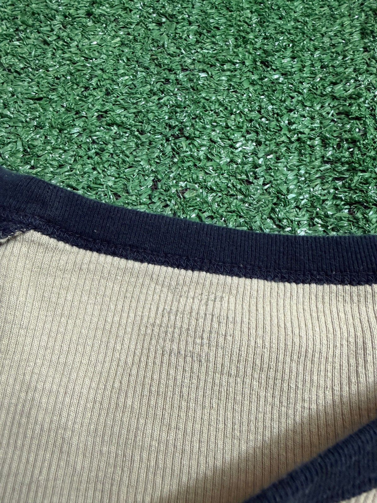 Brandy Melville John Galt Ribbed Cute Long Sleeve Round Neck Crop Top Shirt