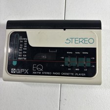 GPX PORTABLE CASSETTE PLAYER WITH EQUALIZER MODEL C3085.