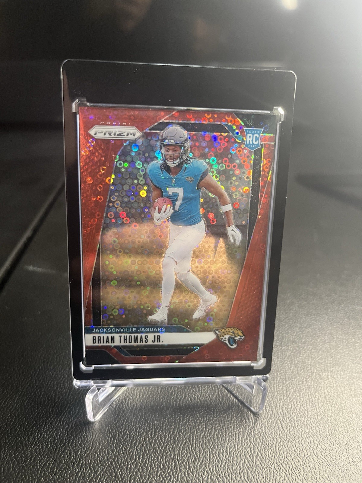 2024 Panini Prizm - Rookies Brian Thomas Jr. #314 Red No Huddle Prizm /75 (RC)