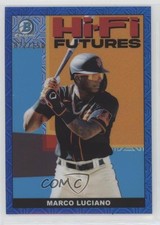 2022 Bowman Hi-Fi Futures Mega Box Blue Mojo Refractor 72/150 Marco Luciano qi7
