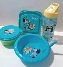 NEW . Bluey Sipper Bowl. 4pc. Set Bluey Snack Bowl Sandwich Box ZAK Designs