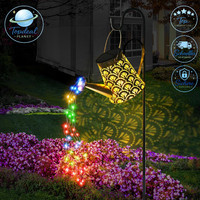Solar GießKanne Lichterkette AußEn Led Wasserdicht Gartendeko Vintage FüR