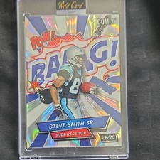 Wild Card Comix BAANG! Steve Smith Sr. Football 2025 Serial Numbered /20