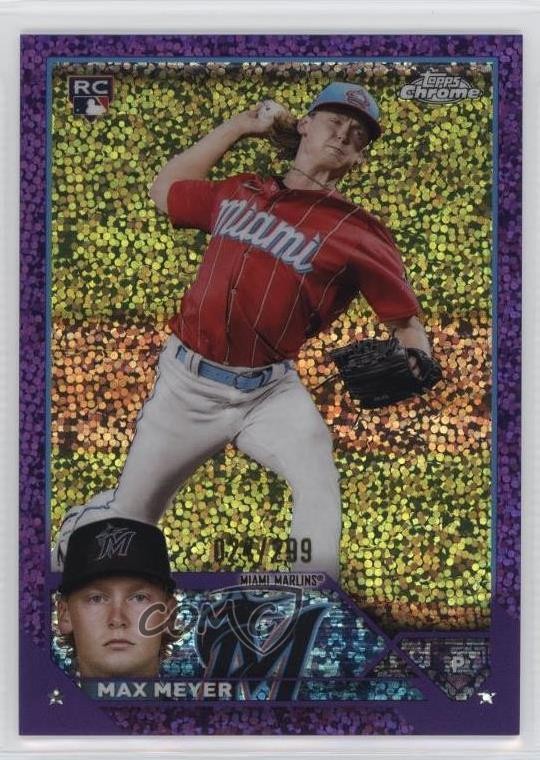 2023 Topps Chrome Purple Speckle Refractor 24/299 Max Meyer #104 0b5f