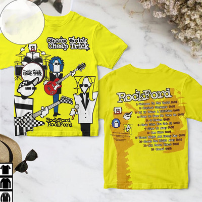New! Cheap Trick Rockford Album Cover Shirt S to 5XL LT672