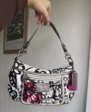 Vintage y2k Coach Poppy Limited Edition Graffiti satin shoulder bag