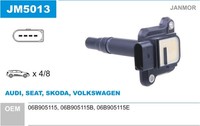 ZüNdspule Janmor JM5013 FüR VW Bora 1 1J2 Variant 1J6 Sharan 7M8 7M9 7M6 NEW 9C1