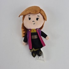 Disney Frozen 2 Anna Plush Small Stuffed Toy Just Play Purple Cape 6.5 inch
