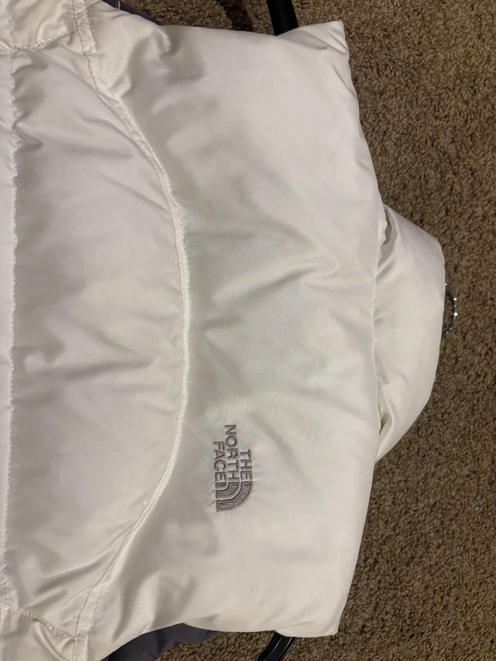 Chaleco acolchado de plumón The North Face 600 de colección para niña talla pequeña blanco Foto 3 de 4