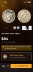 1923 US SILVER PEACE DOLLAR Coin AU (SnapCoin grade)