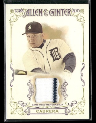 2015 Topps Allen & Ginter #FSRA-MCA Miguel Cabrera Full Size Relic