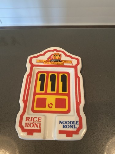 Vintage Rice A Roni Advertising Cable Car Spoon Rest San Francisco Treat USA Euc - Picture 2 of 6