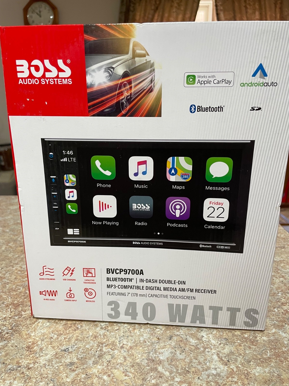 S Bvcp9700a Car Stereo-apple Carplay, Android Auto, Double D&hellip;
