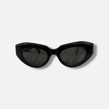 Balenciaga Women's BB0236S Black Cat-Eye Sunglasses 52-22-145