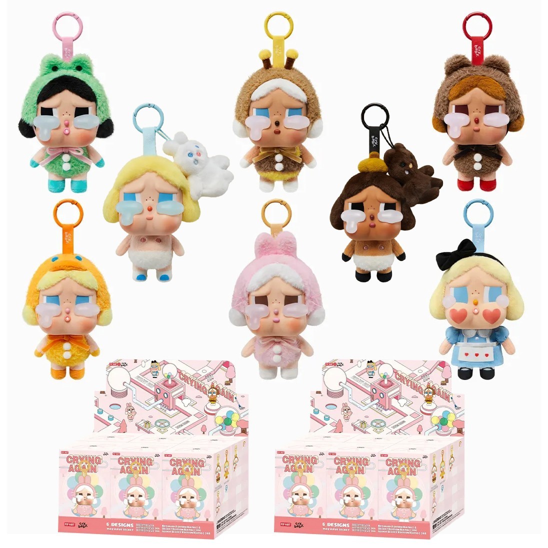 ポップマート CRYBABY 2個まとめ POP MART x Crybaby Crying Again Series Confirmed Figure