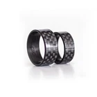 8/10mm Handmade 100% Carbon Fiber Ring Band Wedding Men Woman Made in USA