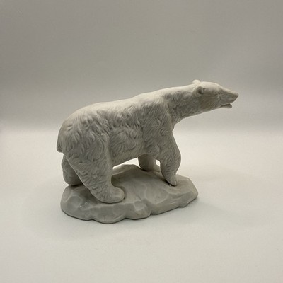 Vintage 1973 Aldon Polar Bear | Bisque Porcelain by Denko Maekawa Seto Japan