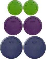 Pyrex Simply Store Replacement Lids for 6 10-piece Only, Multicolor