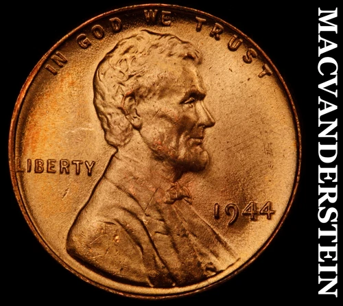 1944 Lincoln Wheat Cent-Choice Gem BU ++++ Red Lustrous No Reserve #i4428