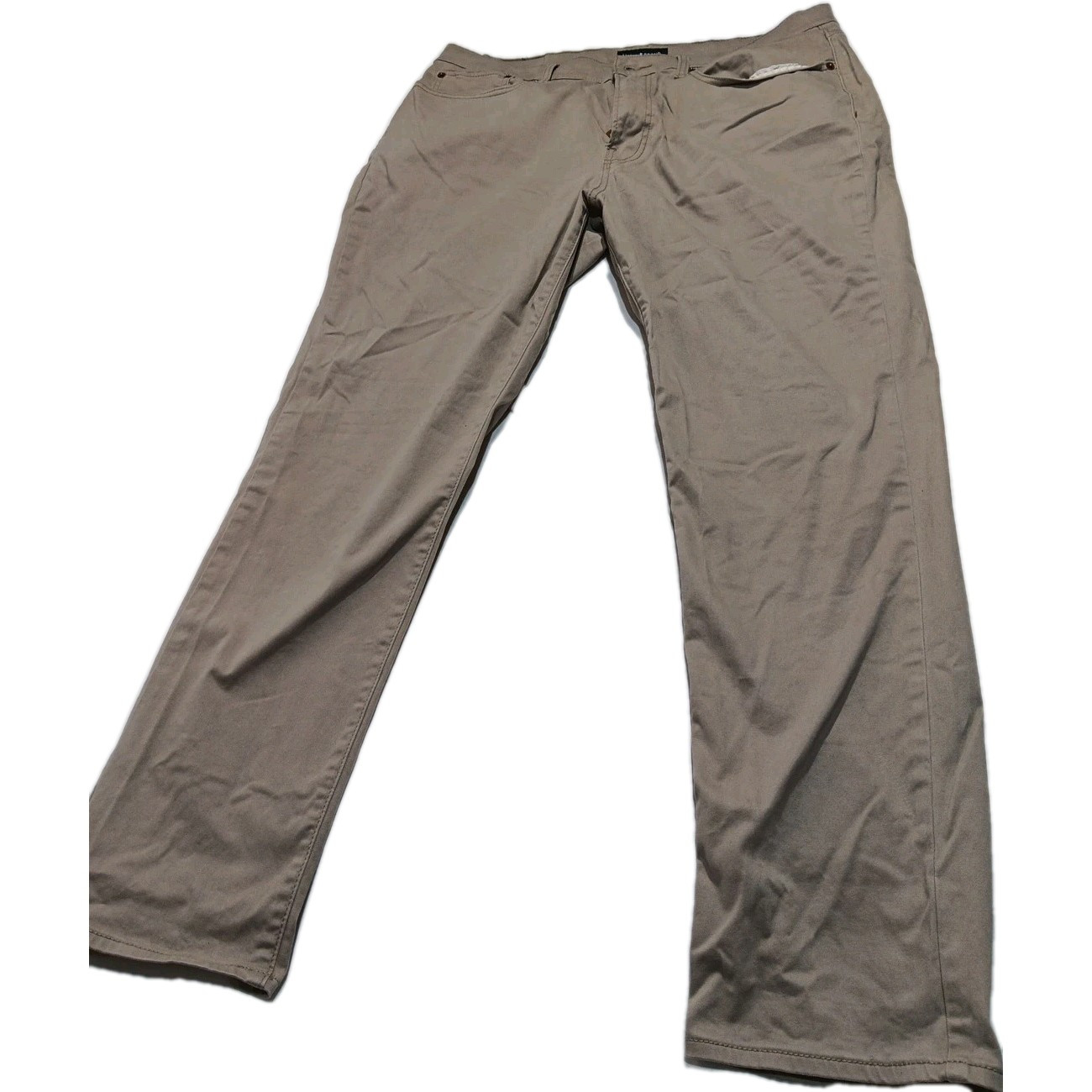 Lucky Brand Jeans 121 Slim Straight Pants Denim Size 36x30 Tan Stretch