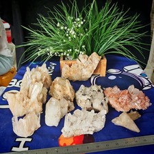 13.2LB A Set of Crystal Cluster Specimens Raw Natural Mineral Collectors  Decor