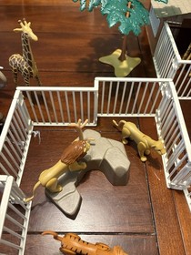 Vintage Playmobil 3145 Zoo Set Incomplete + Many Extra Animal Pieces L@@K!!