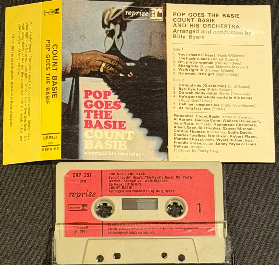 COUNT BASIE - POP GOES THE BASIE (RARE UK CASSETTE ALBUM) - Image 2 of 4
