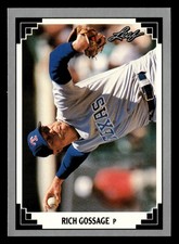 Rich Gossage 1991 Leaf #236 Texas Rangers BASEBALL *211