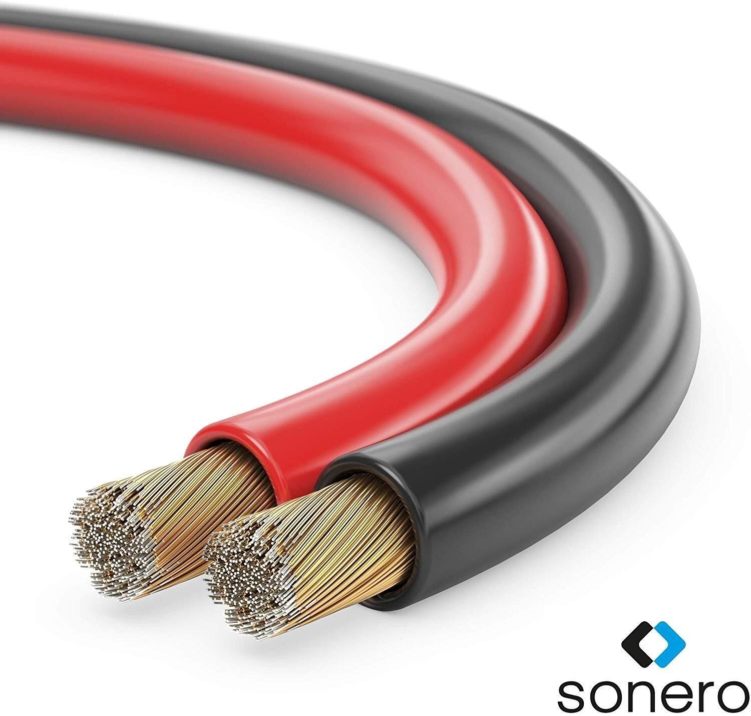 Sonero Lautsprecherkabel 2x25mm CCA 200m rotschwarz 3290₽