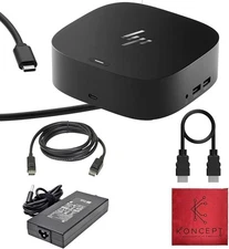 HP G5 USB-C Docking Station - Black (5TW10UT#ABA)