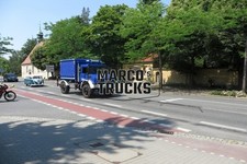 LKW Foto Mercedes-Benz Unimog Koffer LKW Deutschland blau THW #e6za