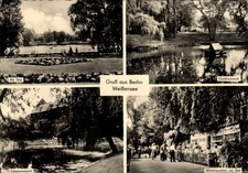 Ak Berlin Weißensee, Am Weißen See, Goldfischteich, Schwanenteich,... - 4864929