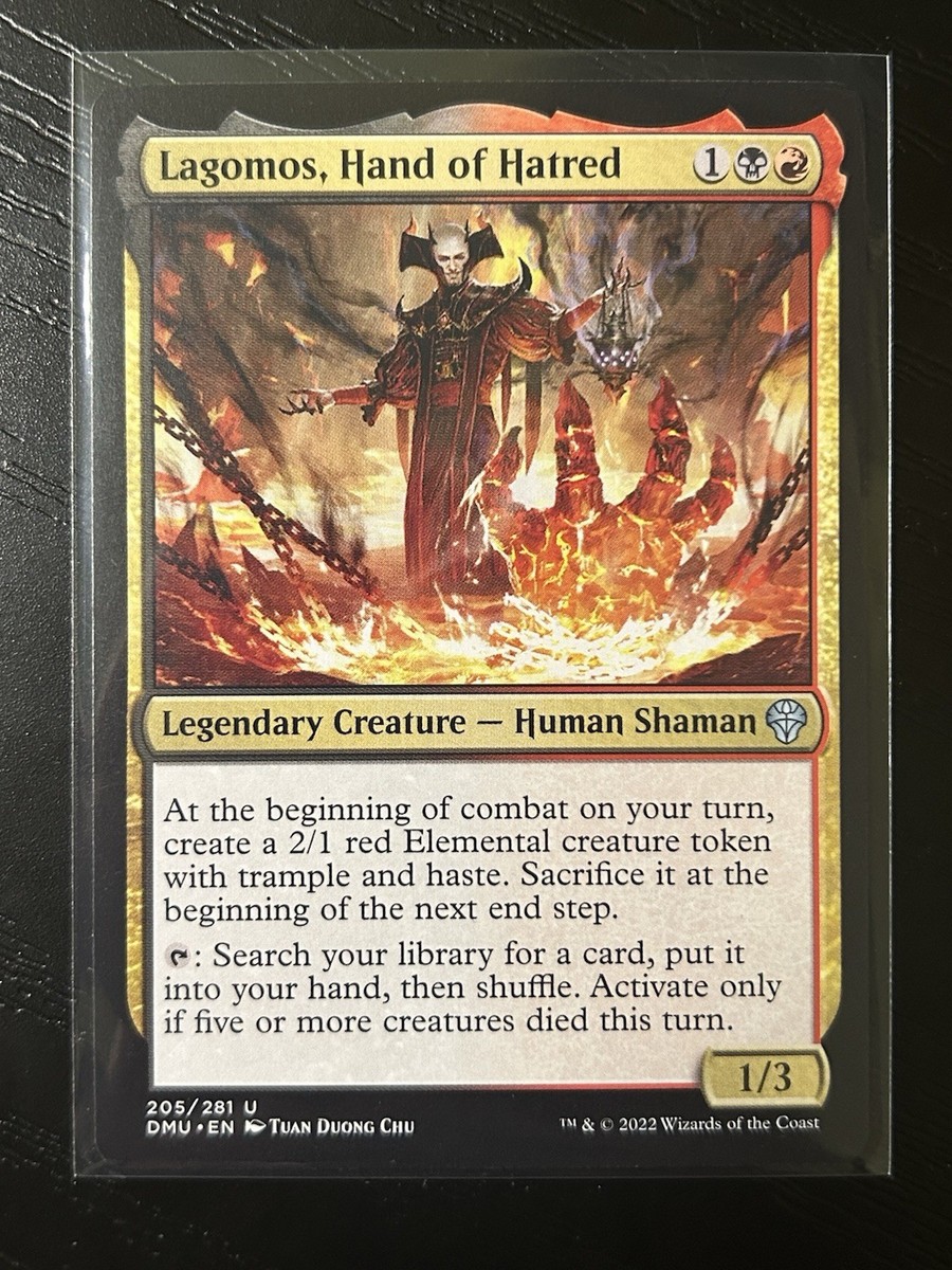 MTG Lagomos, Hand of Hatred Dominaria United Regular #205 MTG Lagomos, Hand of Hatred Dominaria United Regular #205