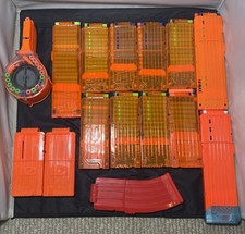   Large Lot Nerf Clips 18 12 10 6 Accessory M...